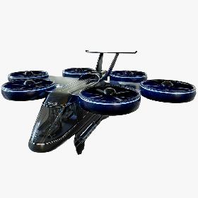 Flying Taxi Bell Nexus 3D model